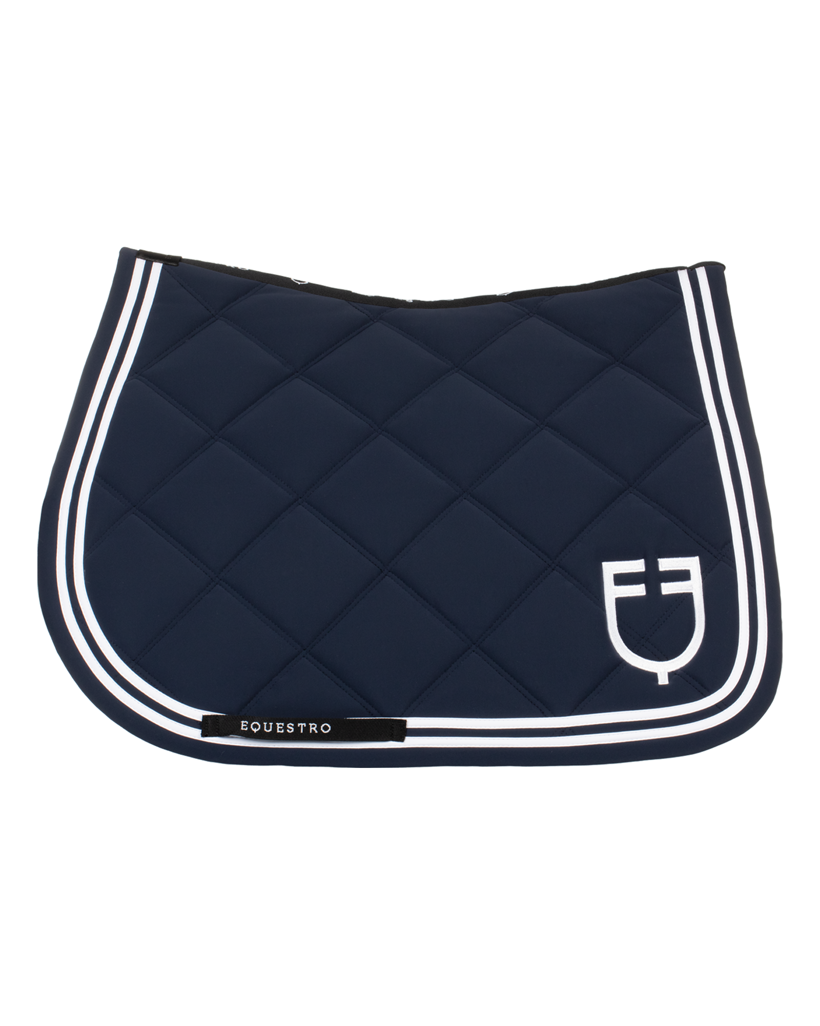 Equestro Double Stribes Quilting Jumping Saddle Pad