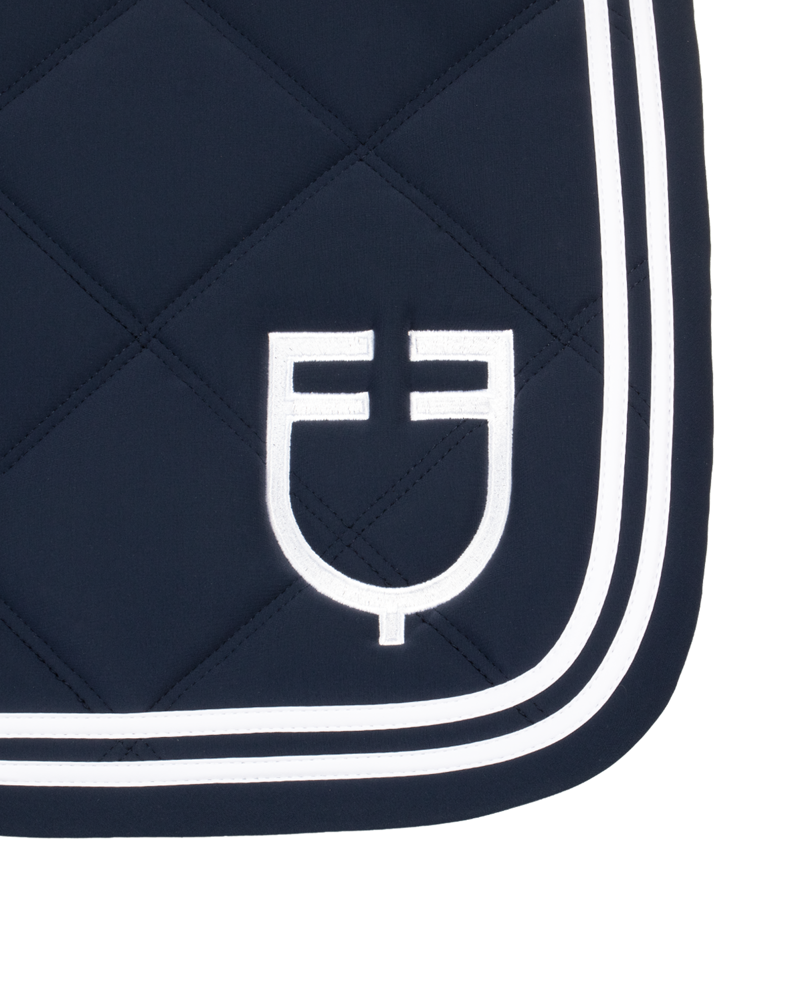 Equestro Double Stribes Quilting Jumping Saddle Pad