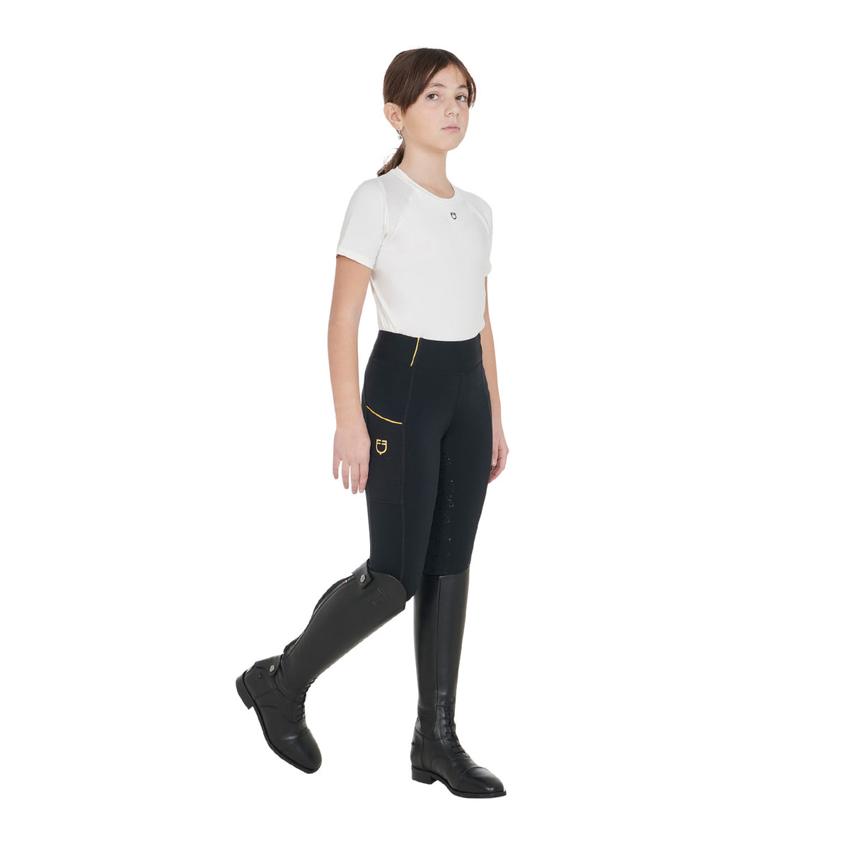 Equestro Girl´s Fleece Lining Classic Leggings