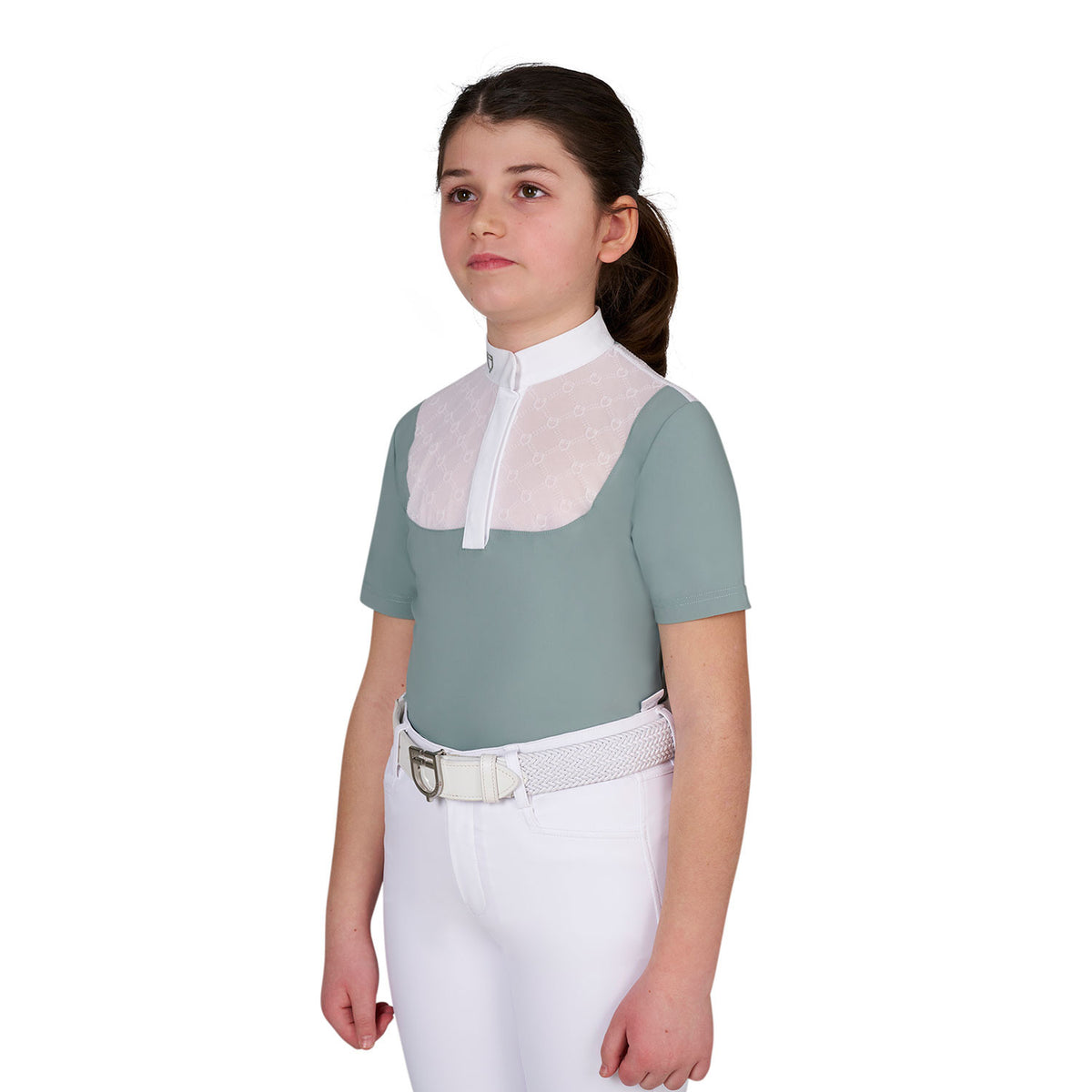 Equestro Girl´s Competiton Polo Shirt With Tulle