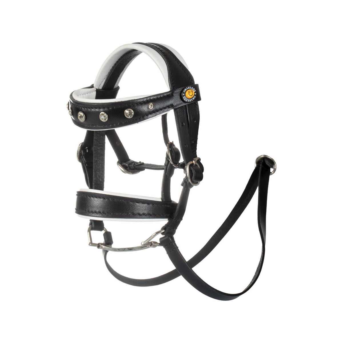 Equestro Leather Bridle With Rhinestones For Toy Horse