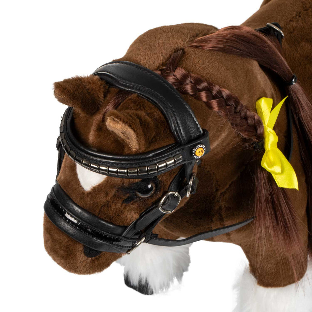 Equestro Leather Bridle For Toy Horse With Silver Clinchers