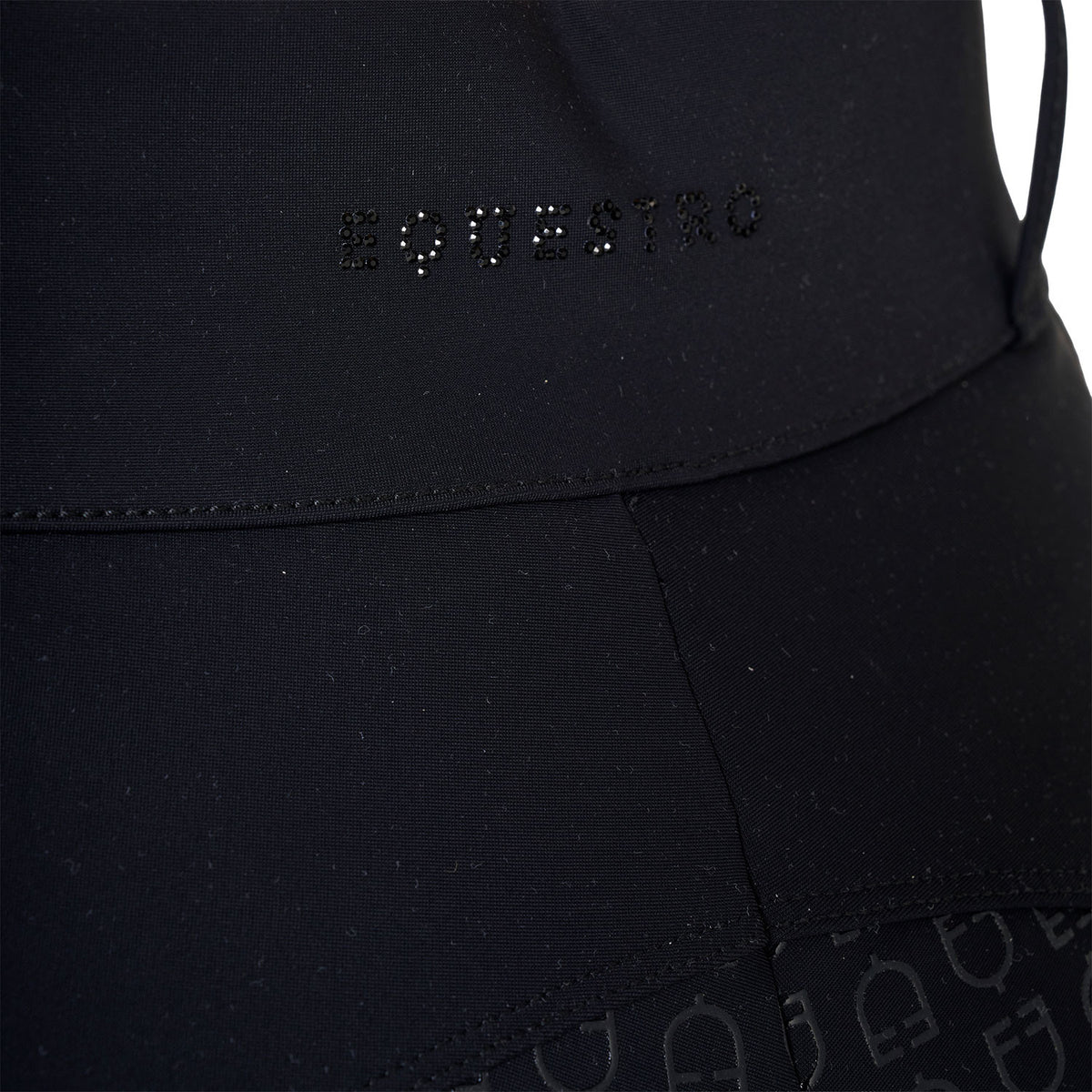 Equestro Womens High-Waisted Full Grip Breeches With Rhinestones