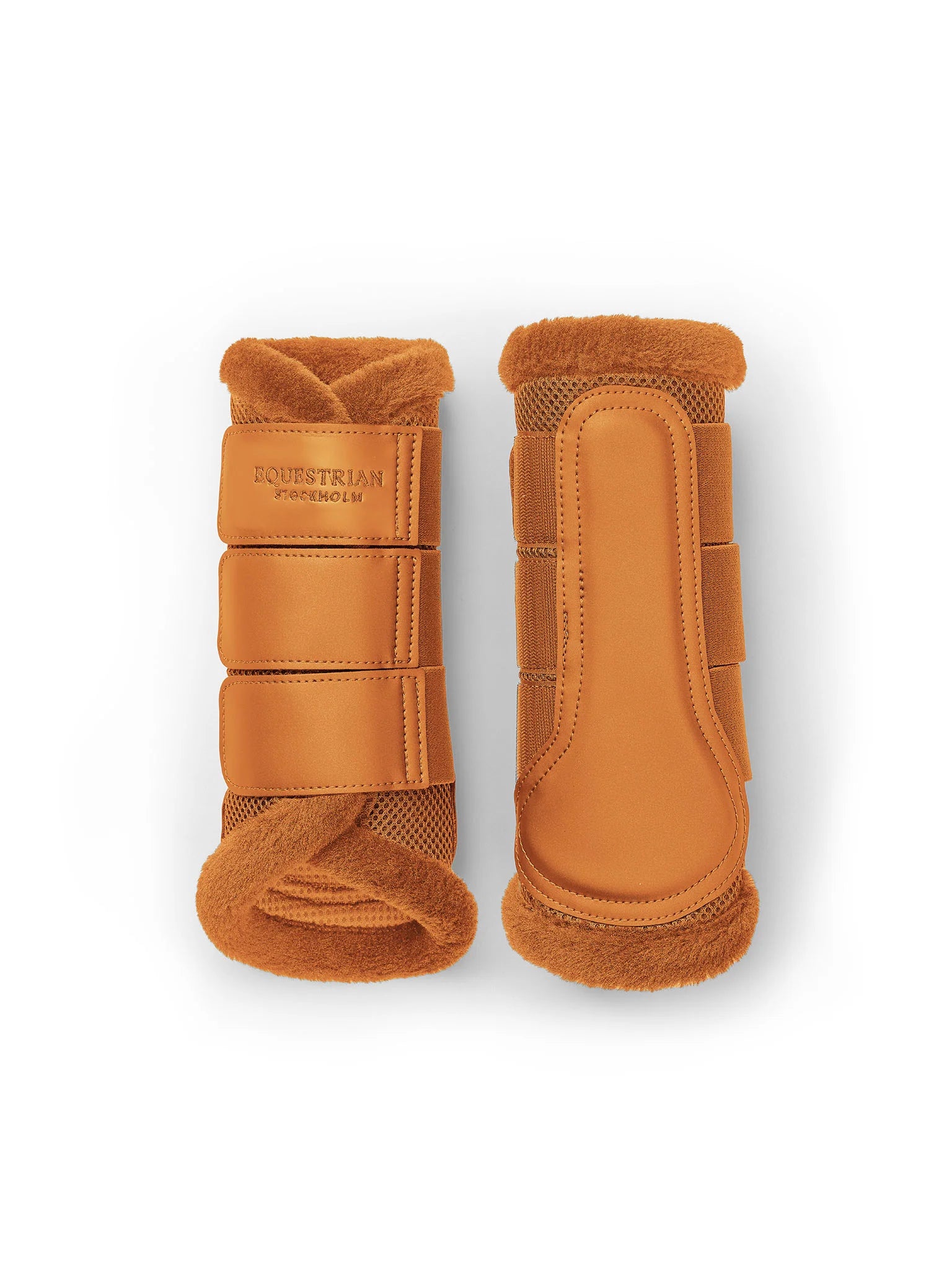 Equestrian Stockholm Fur Mesh Brushing Boots