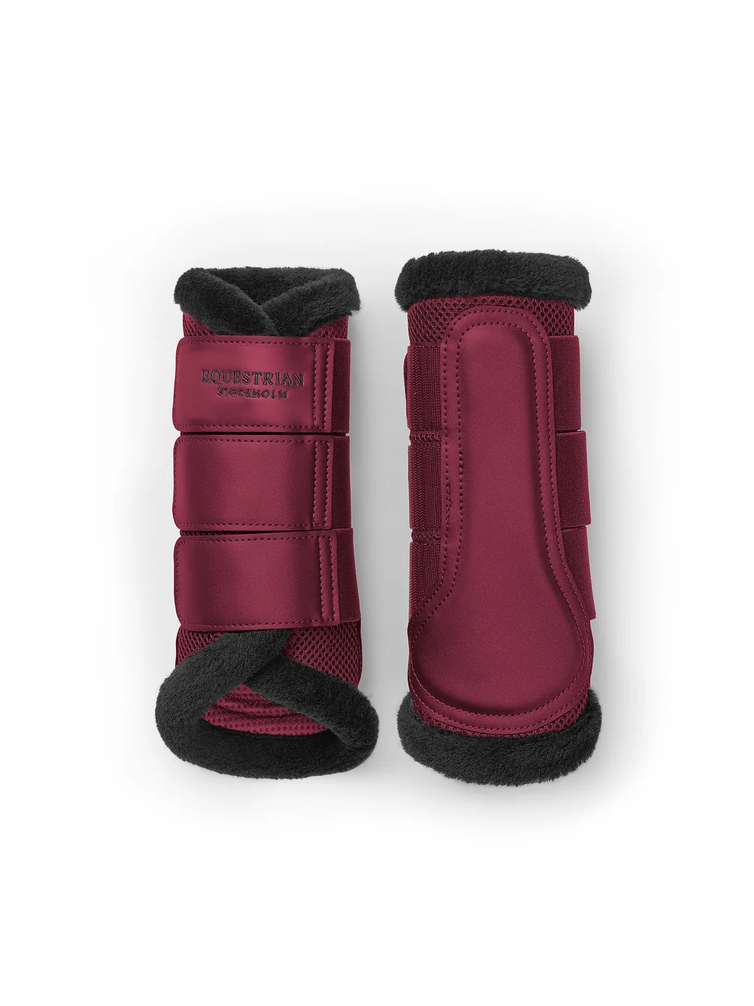 Equestrian Stockholm Fur Mesh Brushing Boots