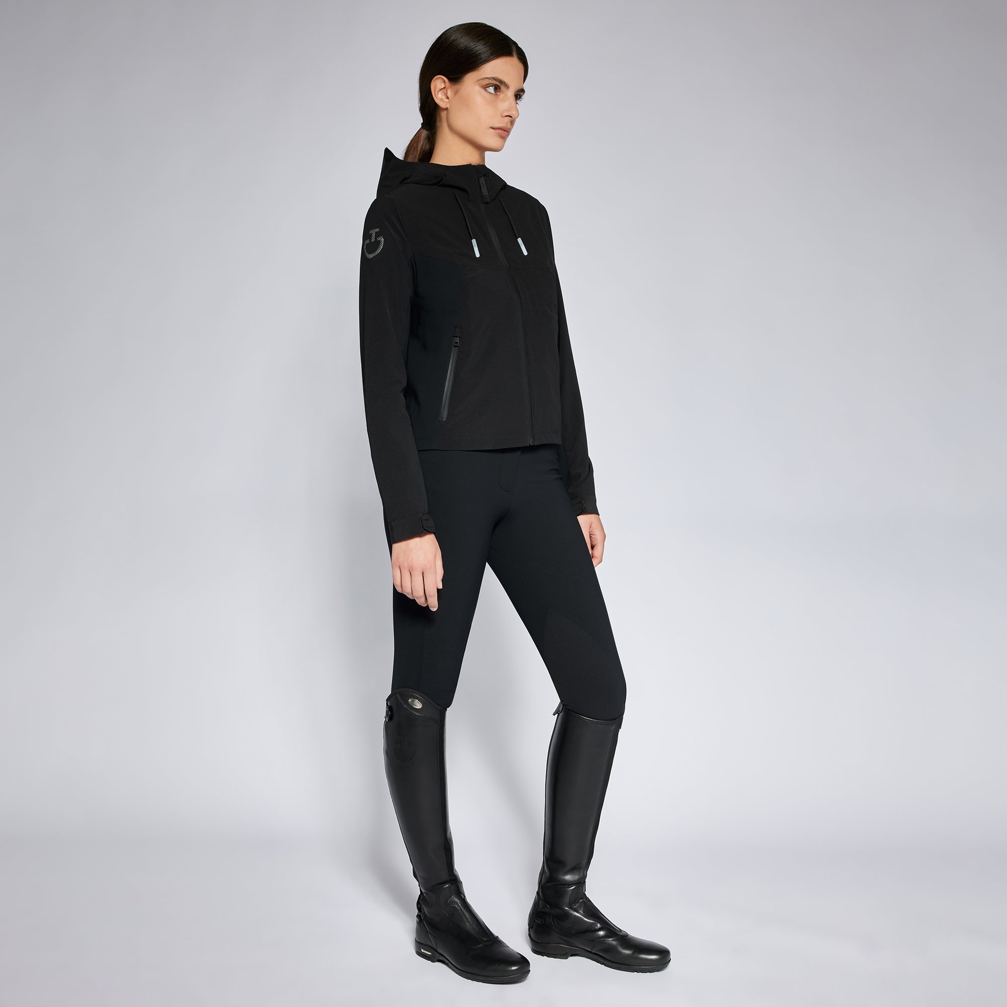 Cavalleria Toscana Revo Nylon Mesh Hooded Wind + Water Resistant Jacket - OUTLET