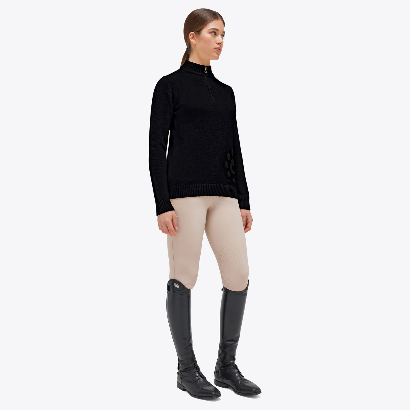 CT Holiday Half Zip Cashmere Blend - OUTLET