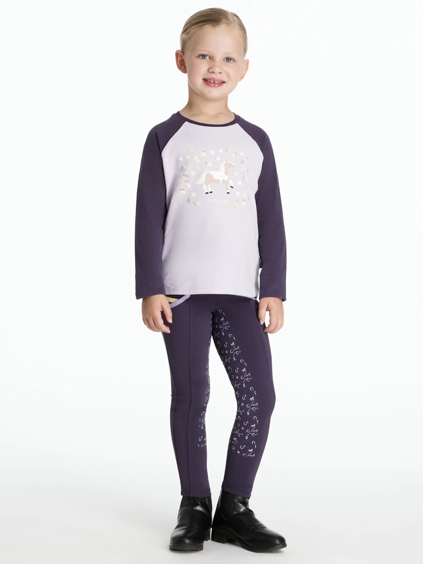 LeMieux Mini Jamie Lemon Long Sleeve Top