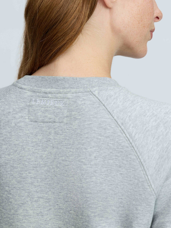 LeMieux Vida Varsity Crew Neck Sweat Grey Marl