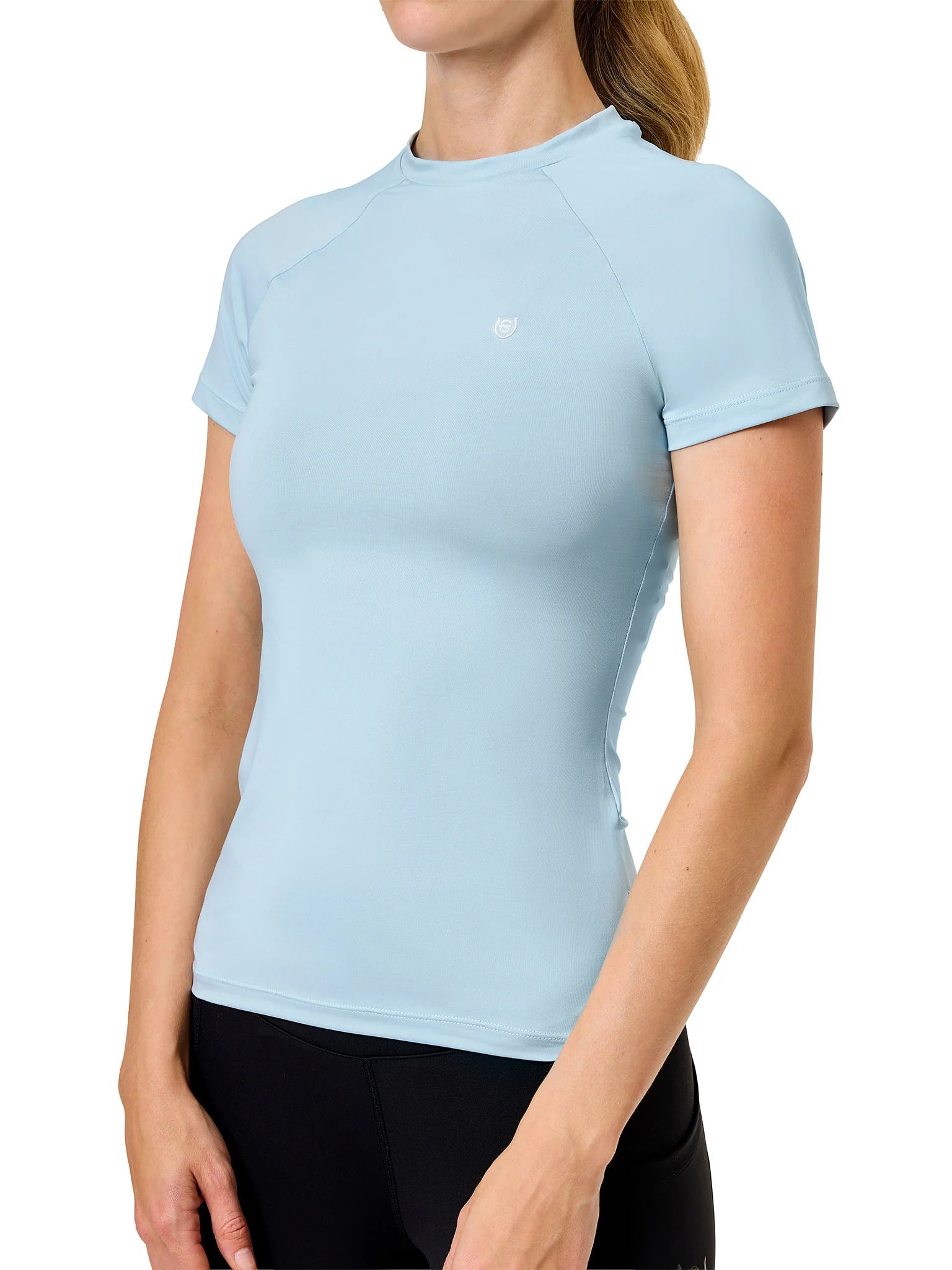 Equestrian Stockholm Ice Blue Dynamic Short Sleeve Baselayer