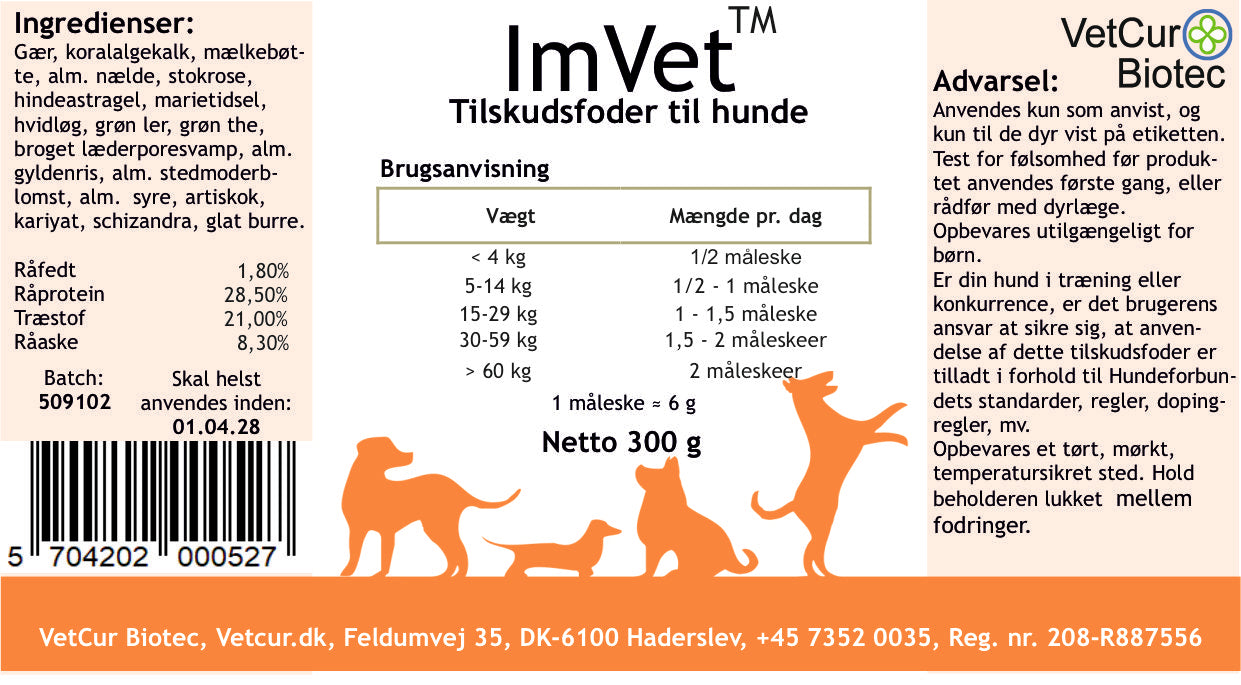 Vetcur Biotec ImVet til hund