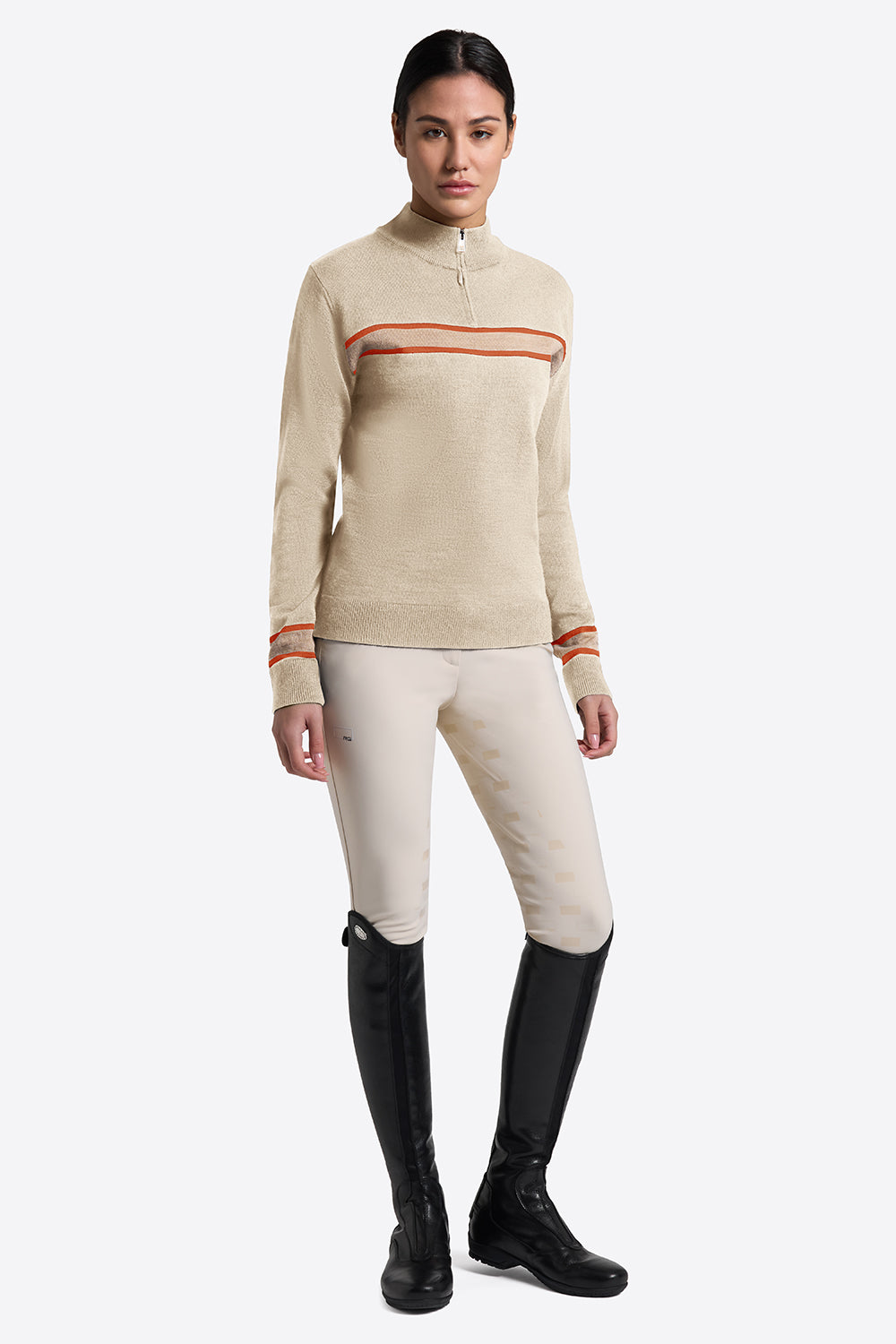 Rider's Gene Women's Wool Blend Crew Neck Sweater - OUTLET