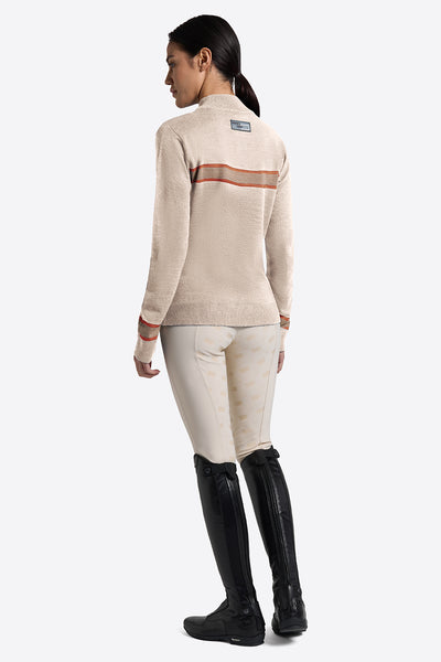 Rider's Gene Women's Wool Blend Crew Neck Sweater