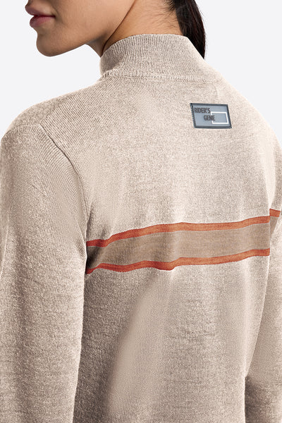 Rider's Gene Women's Wool Blend Crew Neck Sweater