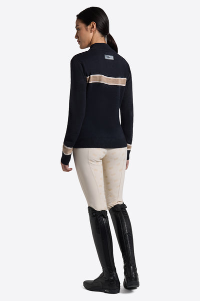 Rider's Gene Women's Wool Blend Crew Neck Sweater