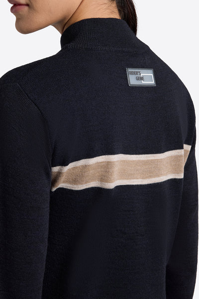 Rider's Gene Women's Wool Blend Crew Neck Sweater