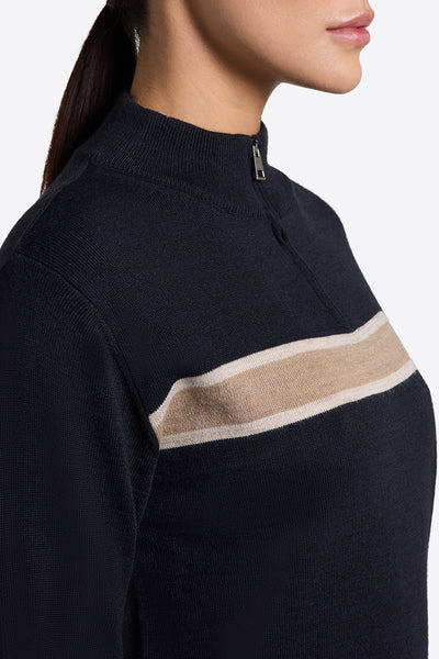 Rider's Gene Women's Wool Blend Crew Neck Sweater