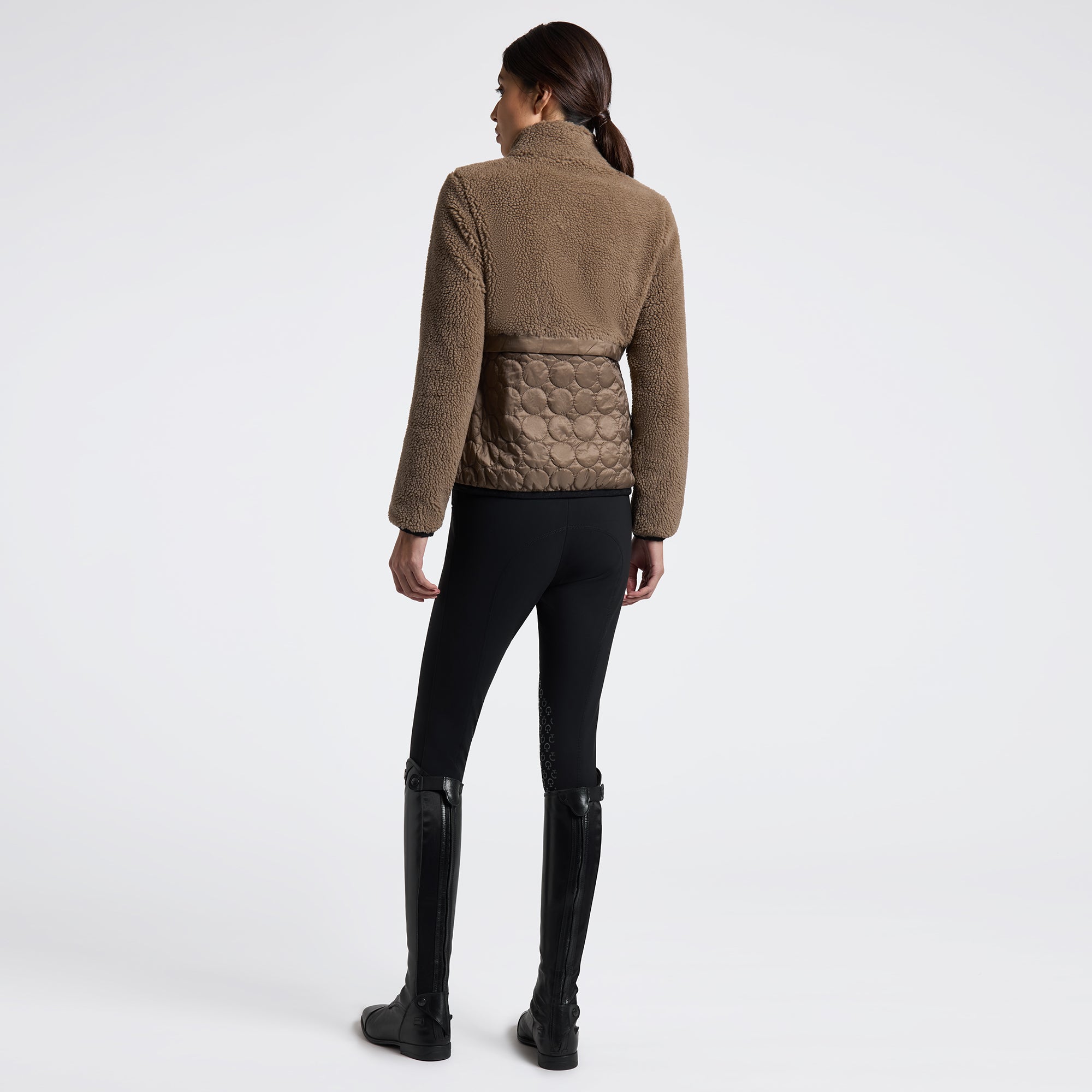 CT Teddy Bear Fleece + Nylon Zip Up Jacket - OUTLET