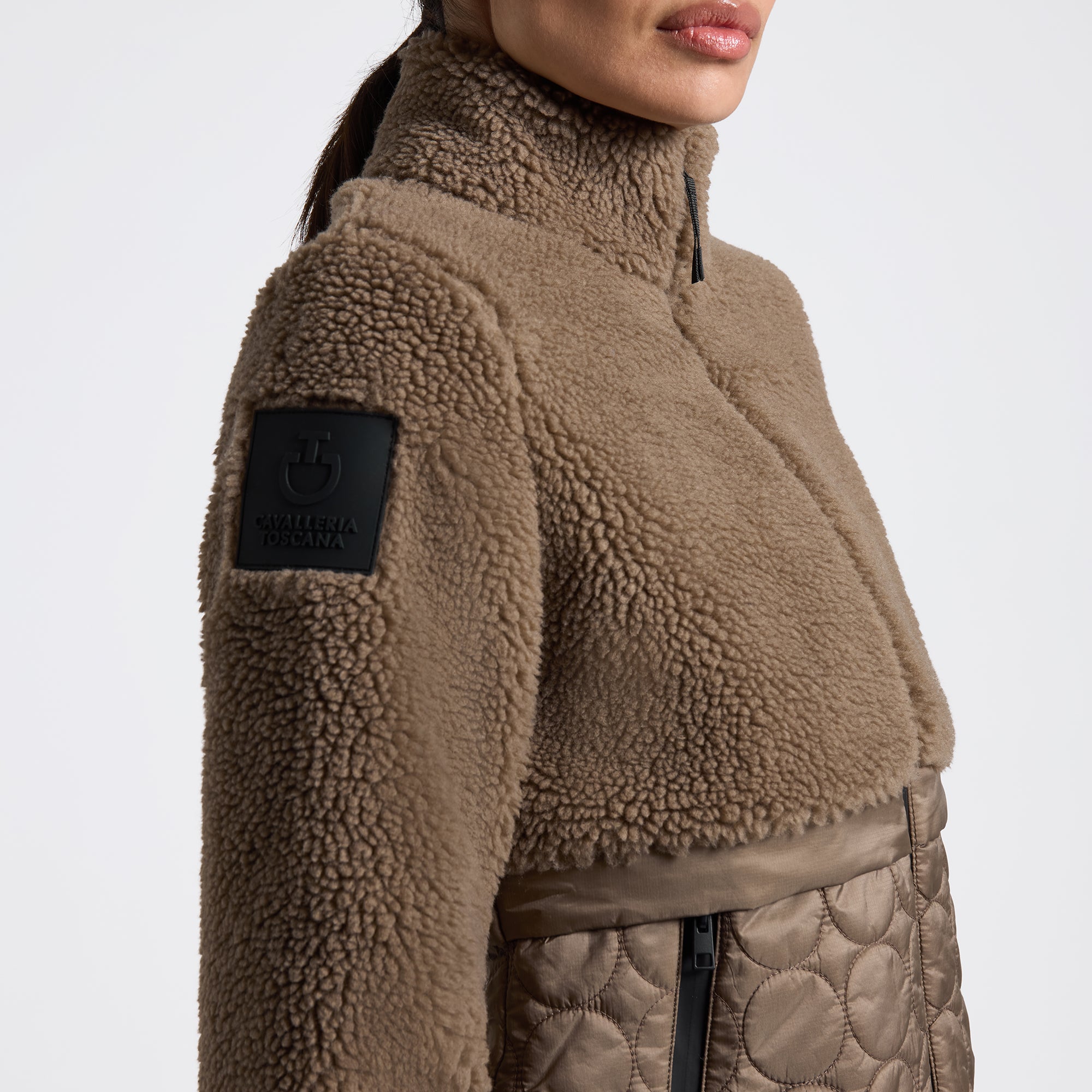 CT Teddy Bear Fleece + Nylon Zip Up Jacket - OUTLET