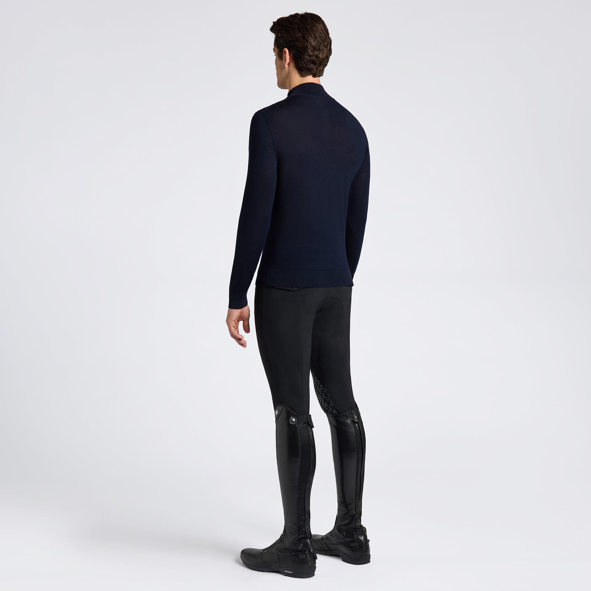 Cavalleria Toscana Merinos Half Zip Turleneck Sweater