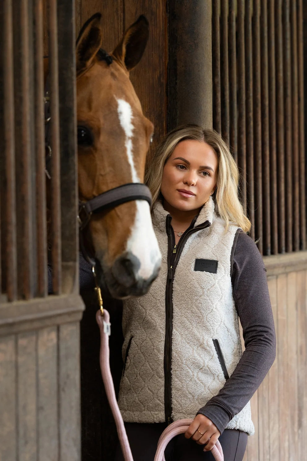 LemMieux Heritage Borg Gilet Stone