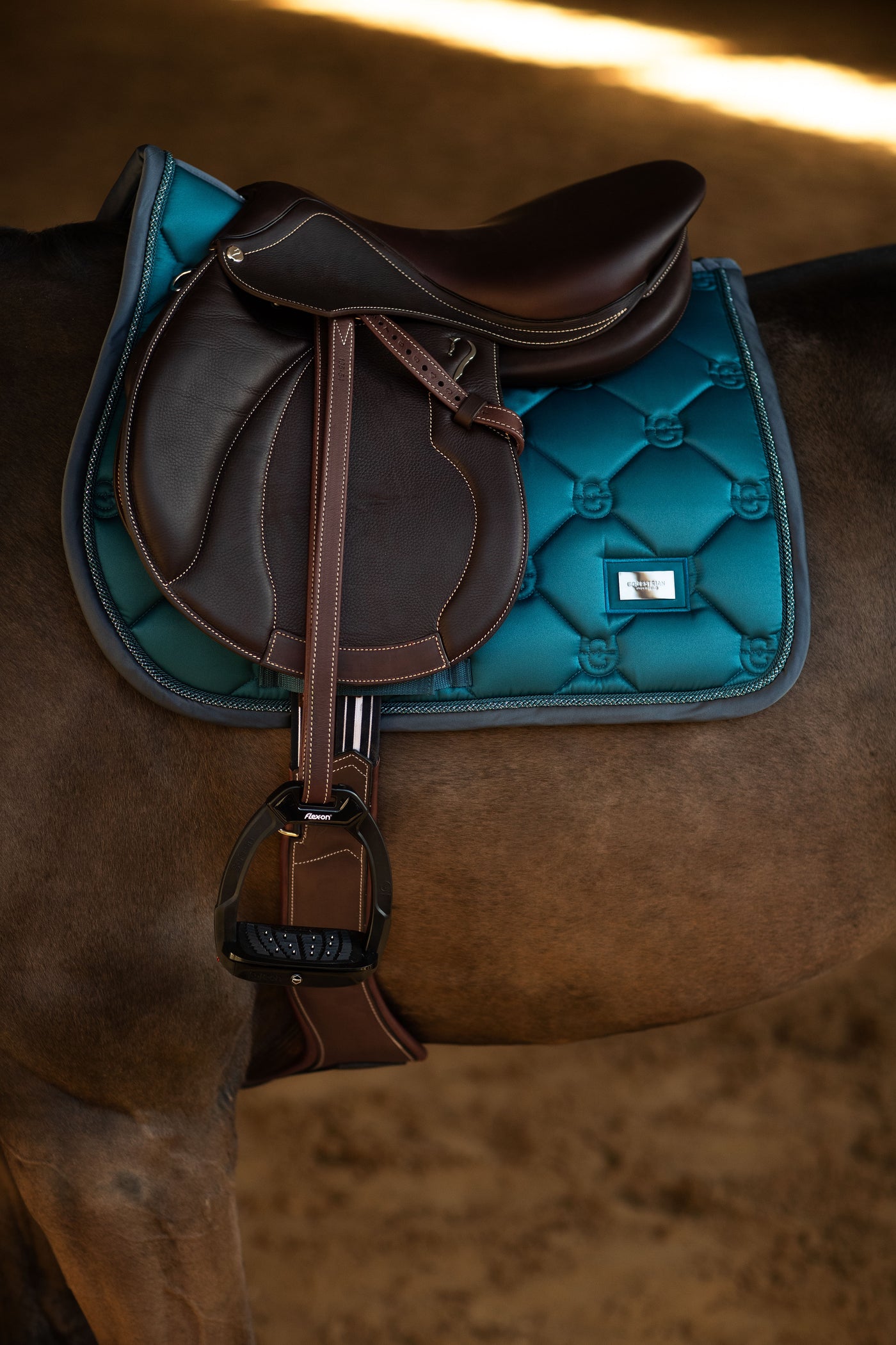 Equestrian Stockholm Teal Blue Springunderlag