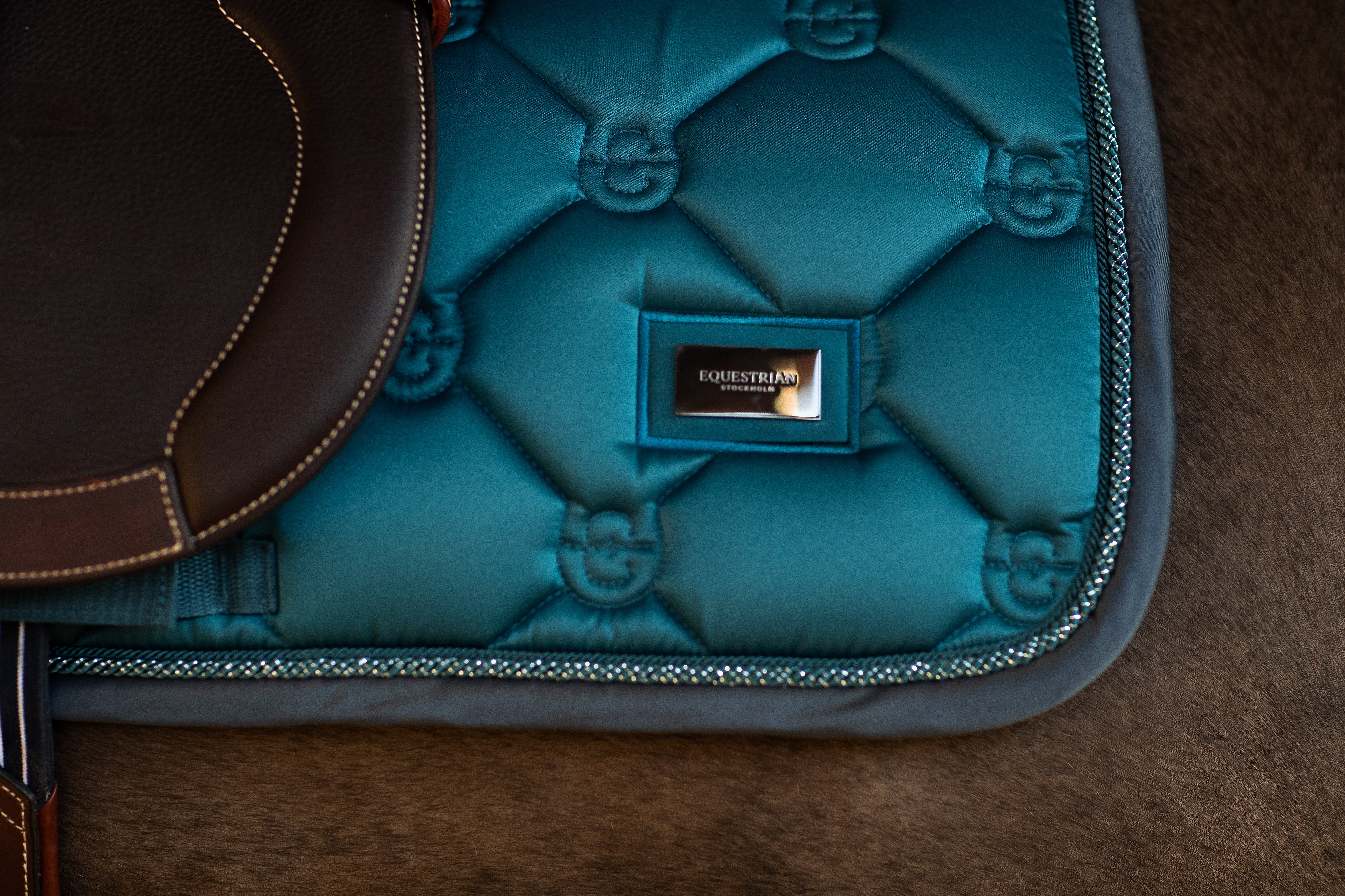 Equestrian Stockholm Teal Blue Springunderlag