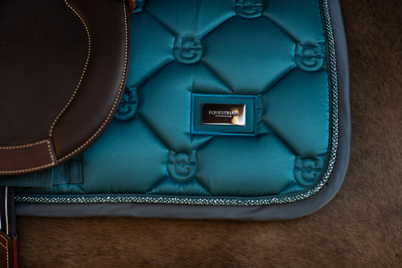 Equestrian Stockholm Teal Blue Springunderlag
