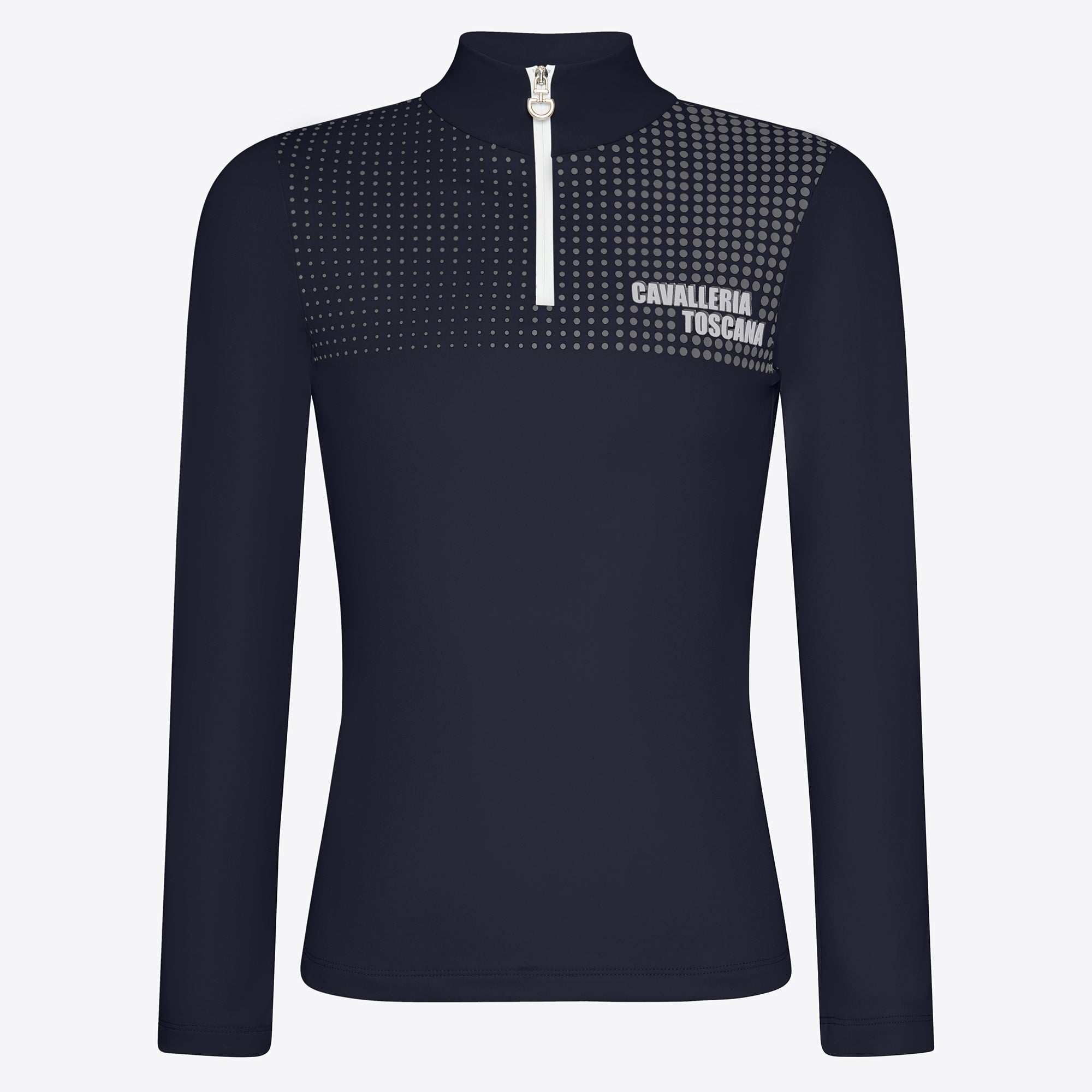 Cavalleria Toscana Pop Art Jersey Foeece L/S Zip Training Polo - OUTLET