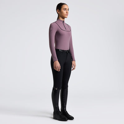 CT Girl's L/S Warm Jersey w/ Piping Training Polo
