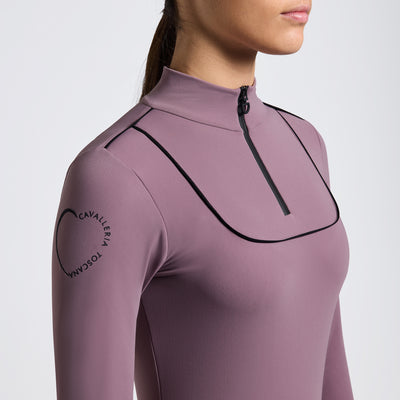 CT Girl's L/S Warm Jersey w/ Piping Training Polo