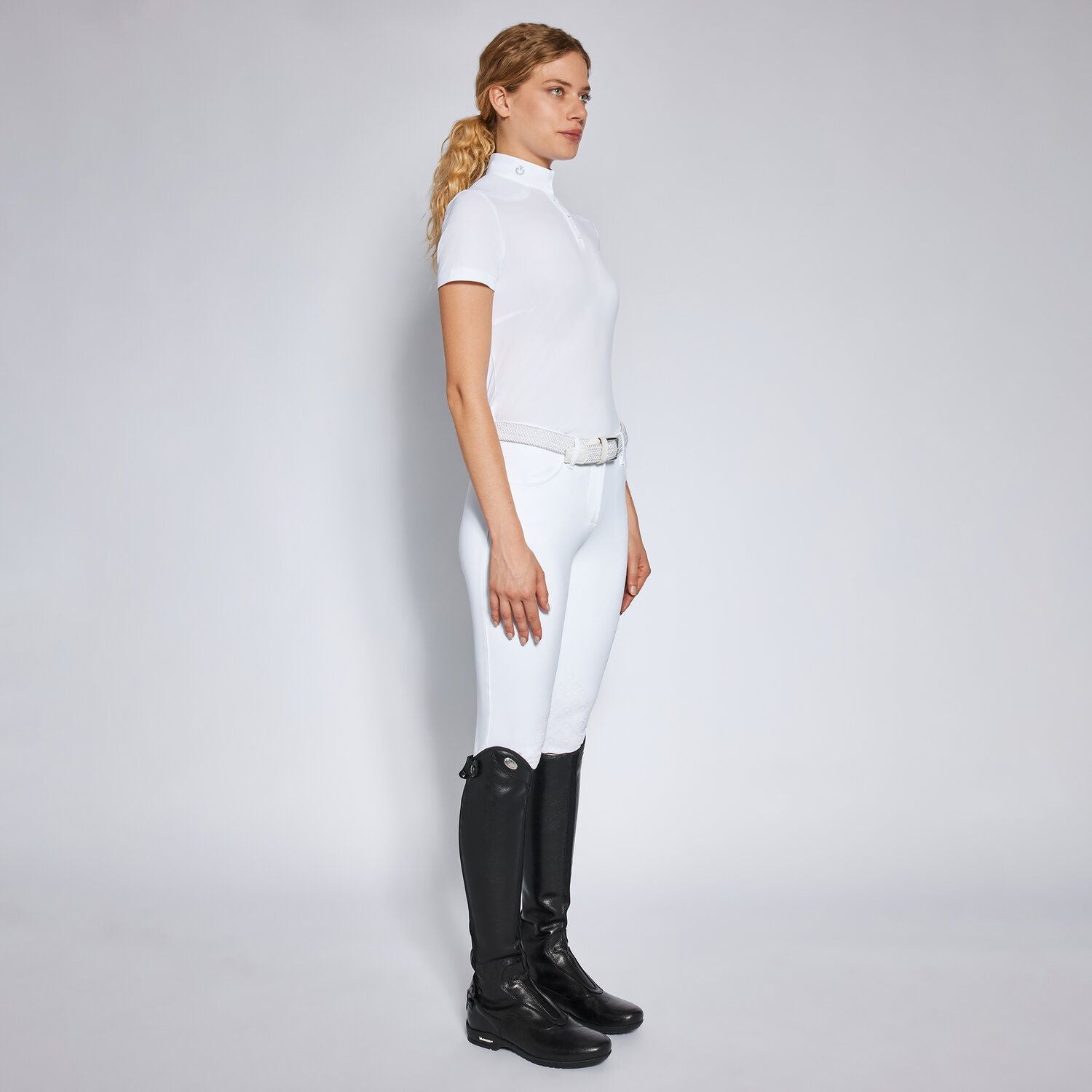 Cavalleria Toscana Tech Piquet Button Competition Polo - OUTLET