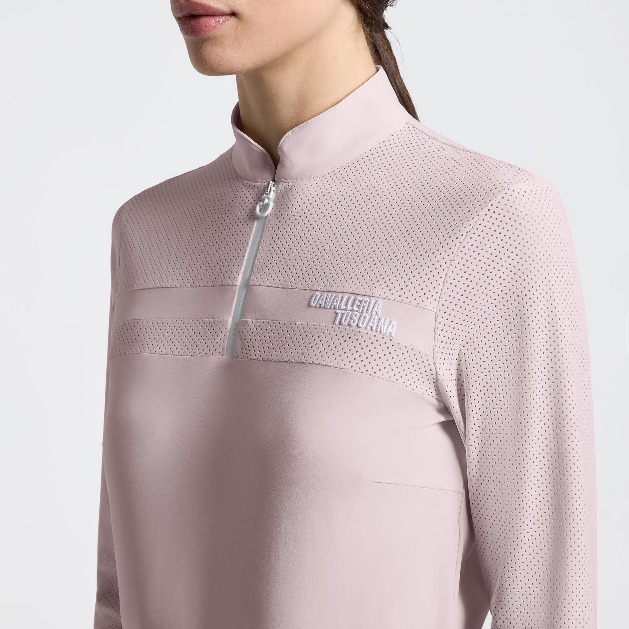 Cavalleria Toscana Perforated Insert L/S Training Polo