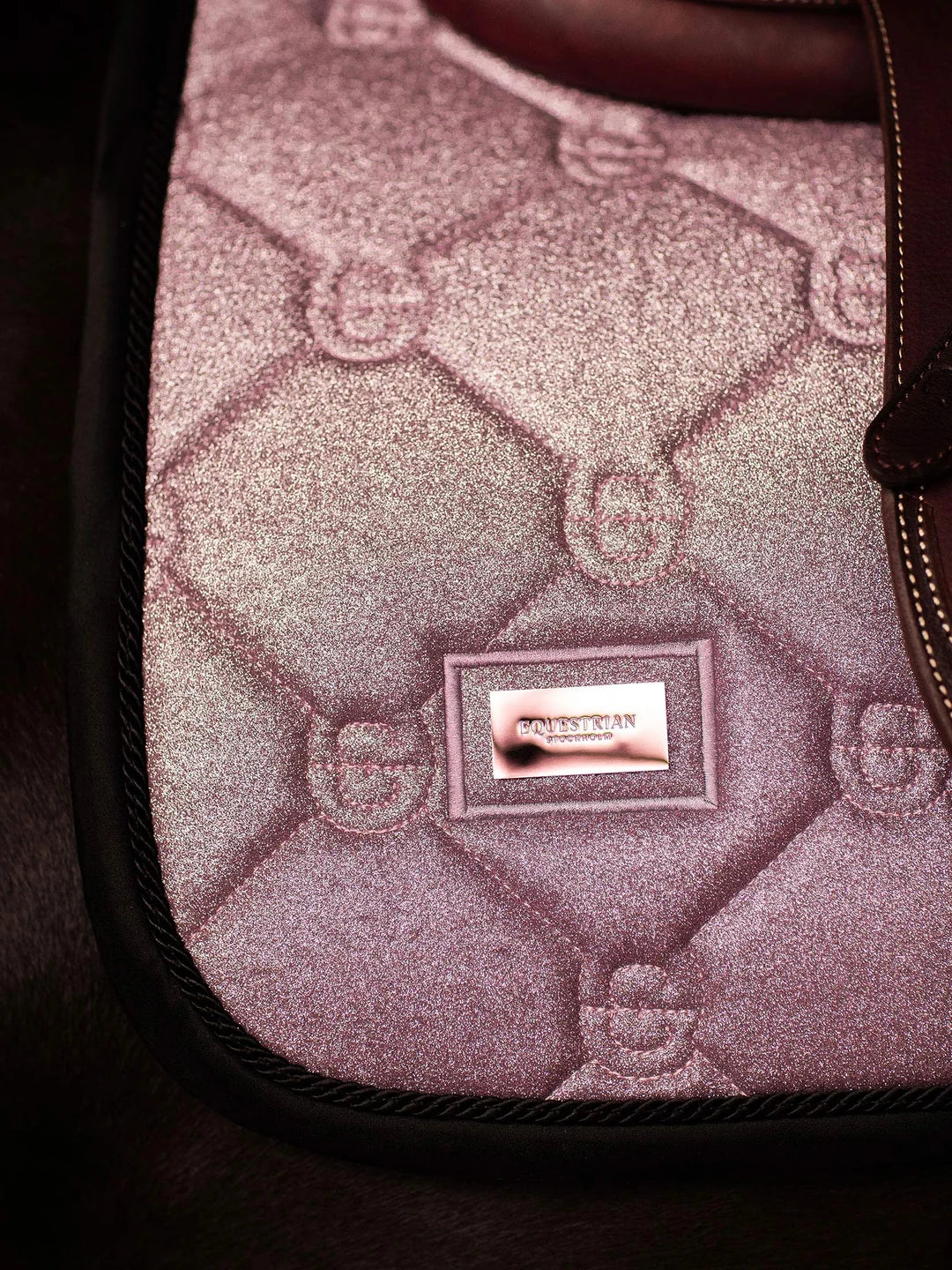 Equestrian Stockholm Pink Glimmer Jumping Saddle Pad