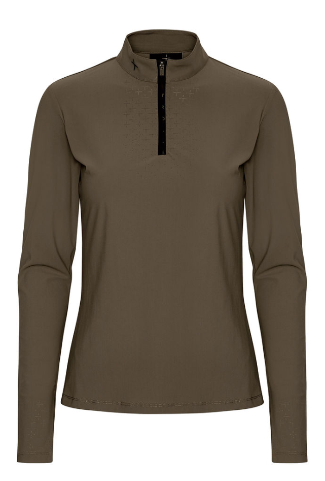 Trolle Project Perforated Long Sleeve Training Polo