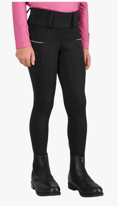 QHP Isalyn Junior Riding Tights Full Grip