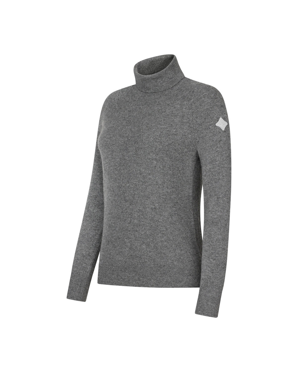 Trolle Projects  Tonal Fine Cashmere Logo Turtleneck