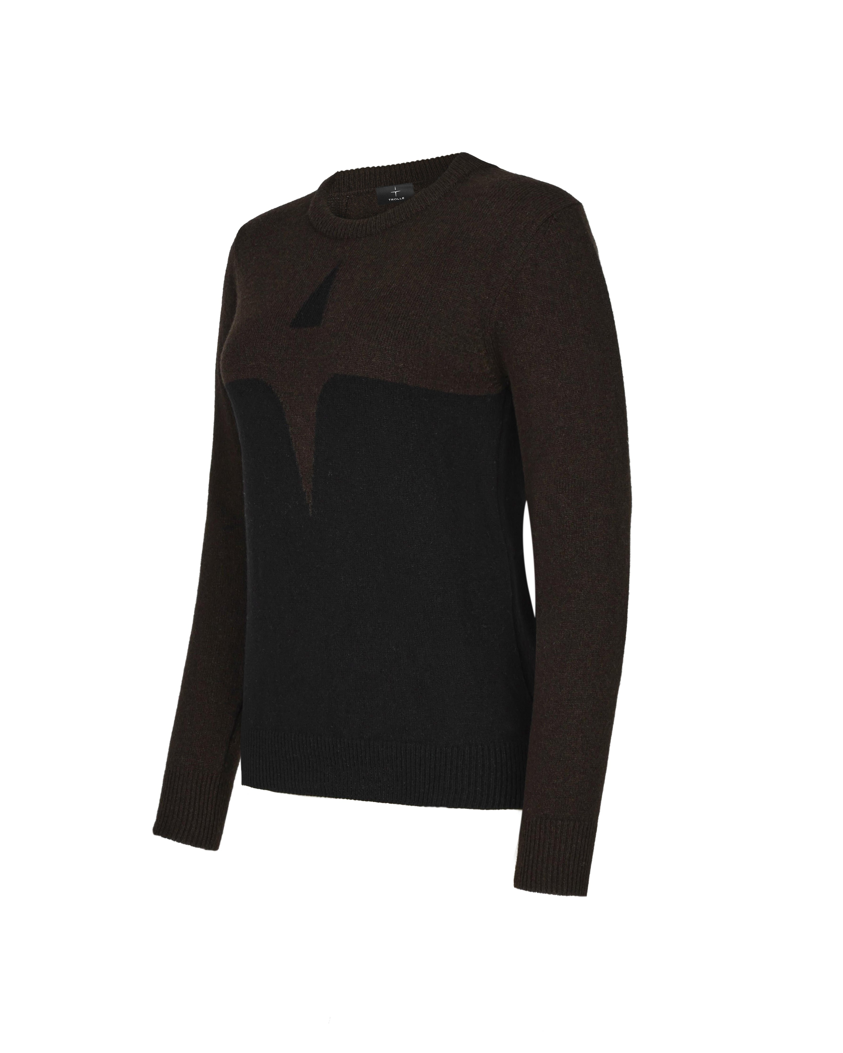 Trolle Projects Cashmere Wool Star Logo Crew Sweater