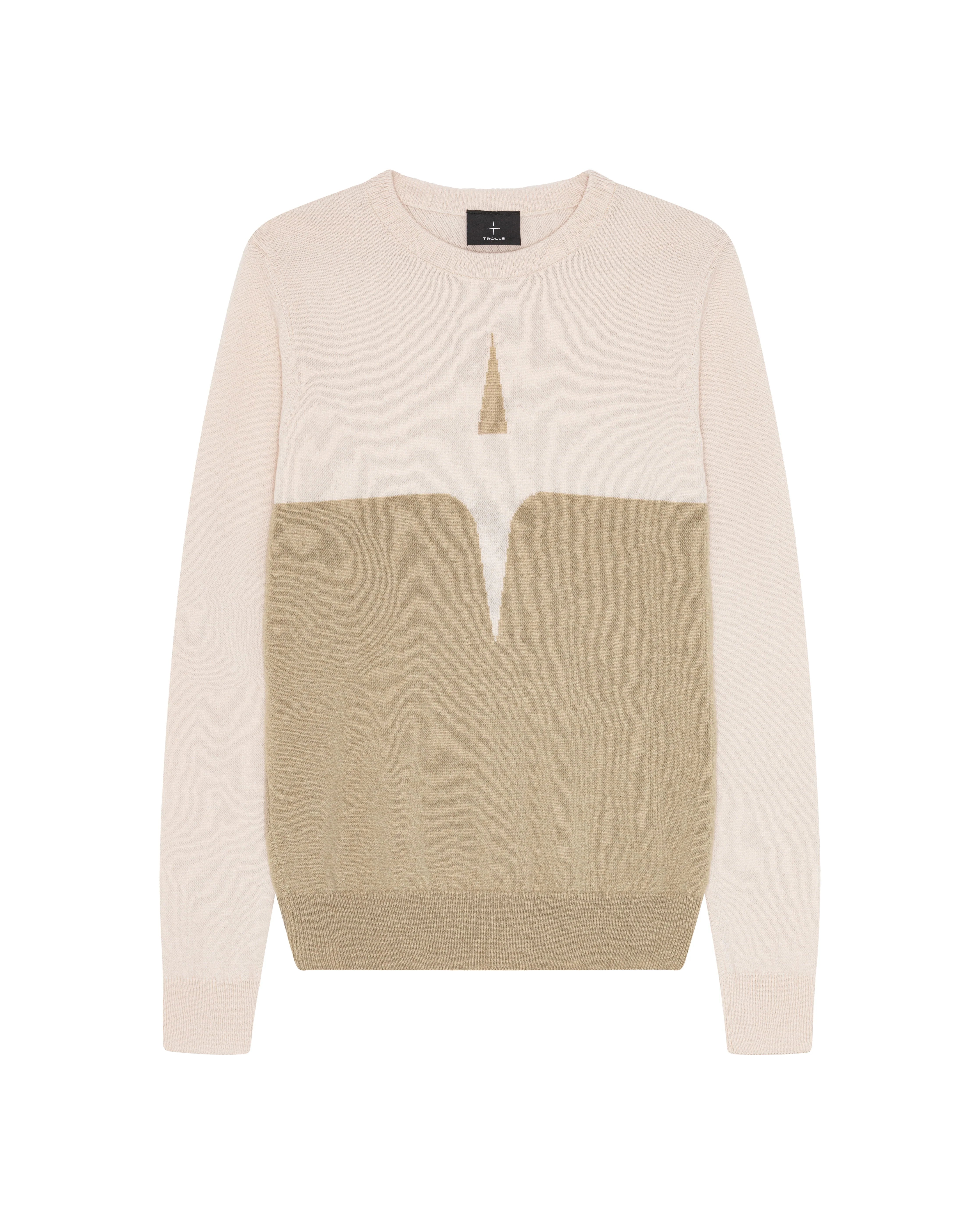 Trolle Projects Cashmere Wool Star Logo Crew Sweater