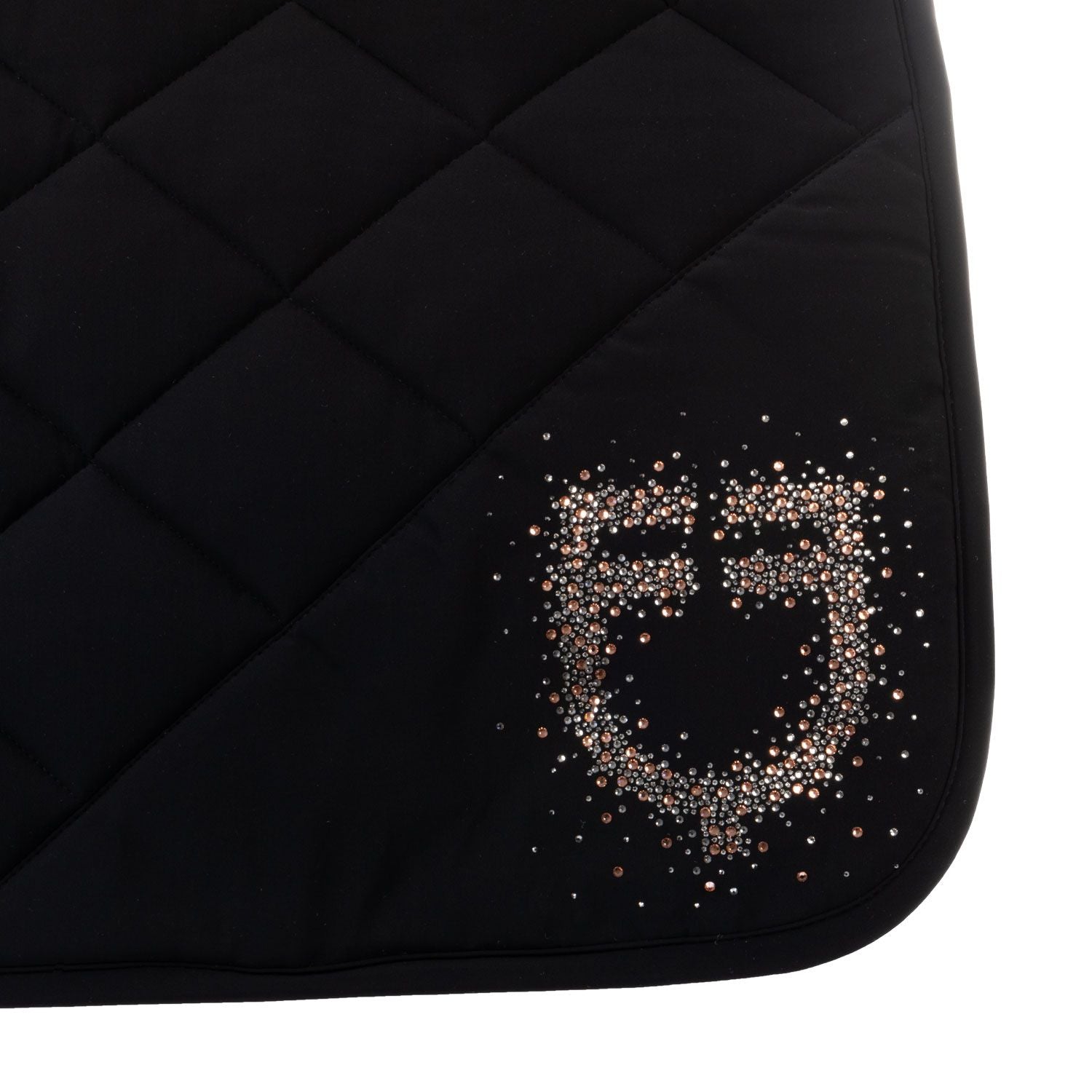 Equestro Dressage Saddle Pad With Rhinestone Logo