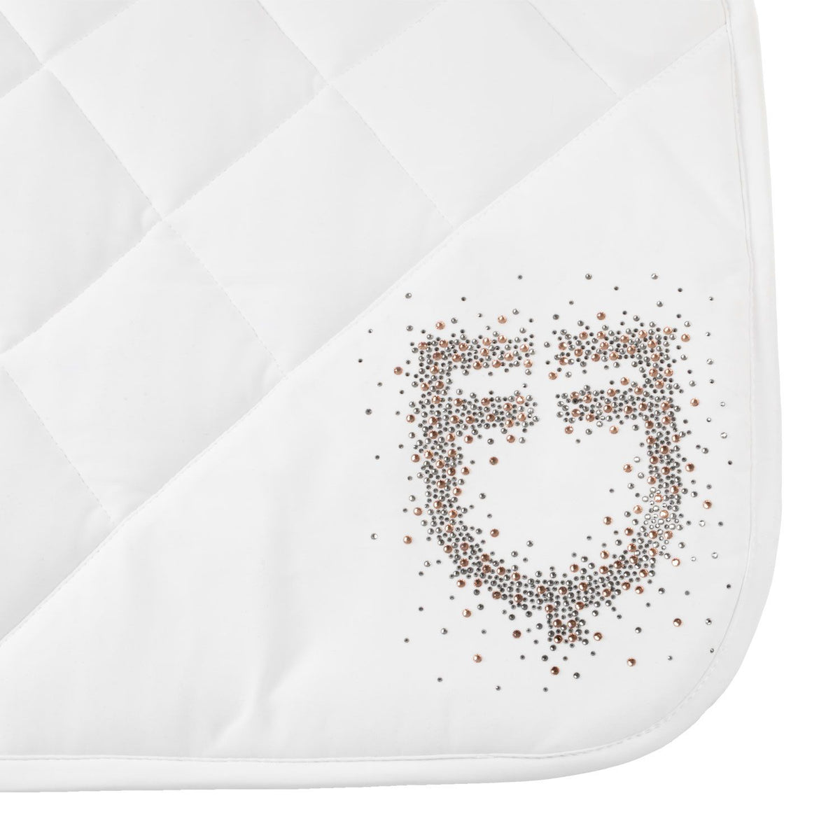 Equestro Dressage Saddle Pad With Rhinestone Logo
