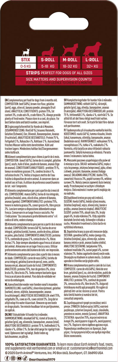 Earth Animal No Hide Beef Stix.