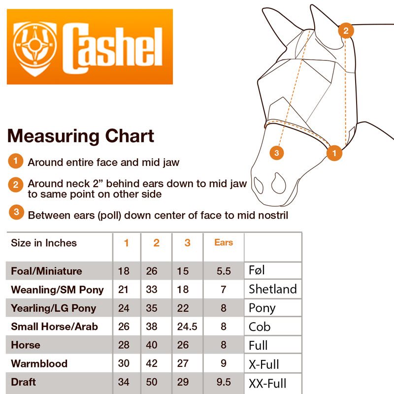 Cashel Fluemaske u/mule m/øre