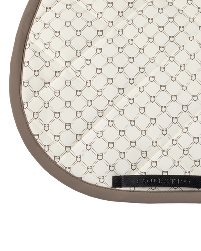 Equestro Jumping Monogran Print Saddle Pad