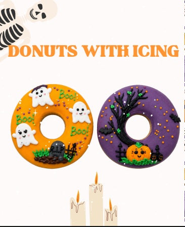 Candy Horse Halloween Iced Donuts