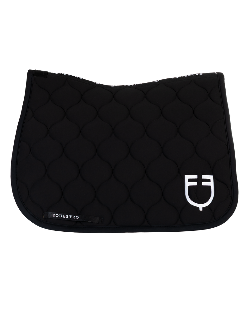 Equestro Dressage Saddle Pad Onion Jersey Black Line Edition