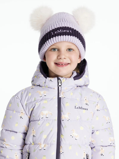 LeMieux Mini Double Pom Beanie