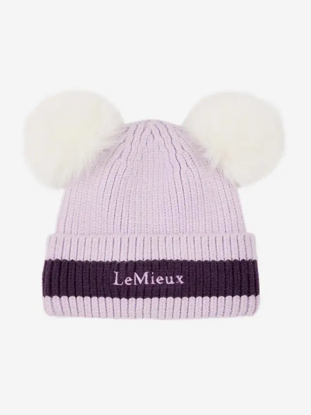 LeMieux Mini Double Pom Beanie