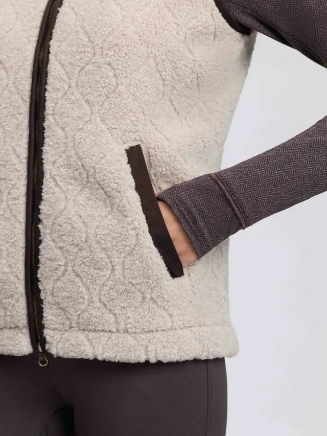 LemMieux Heritage Borg Gilet Stone