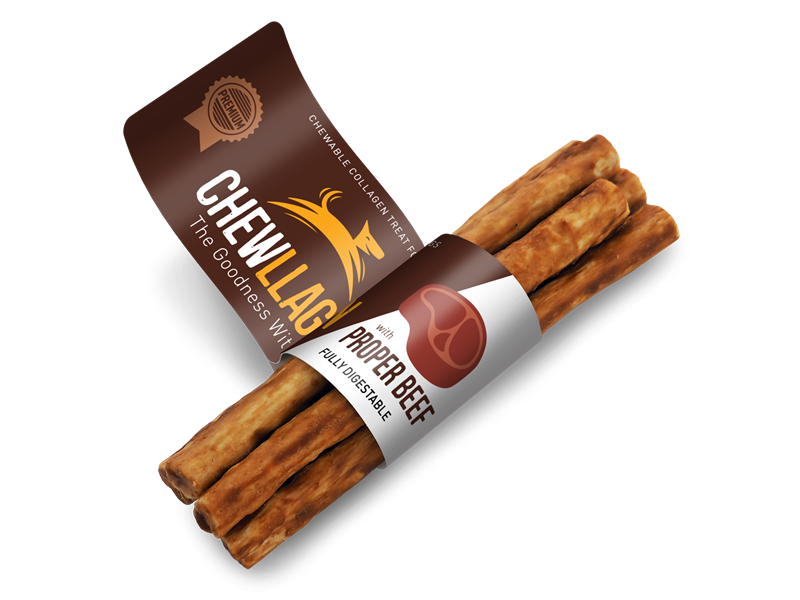 Chewllagen Roll Beef, 12,5 cm.